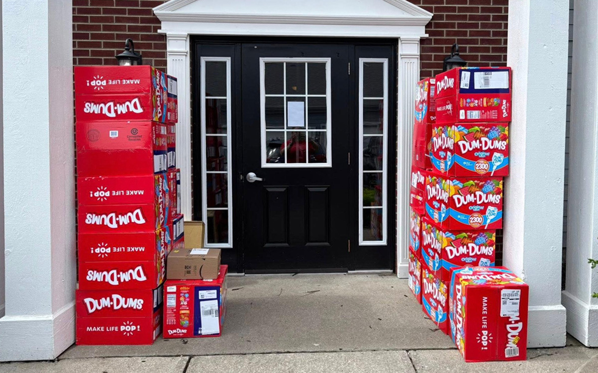 70000 sucettes Dum-Dums livrées aux États-Unis
