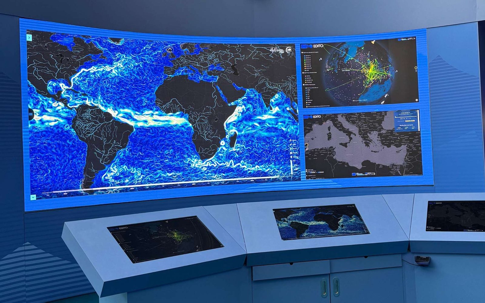 Représentation du jumeau numérique de l’océan
