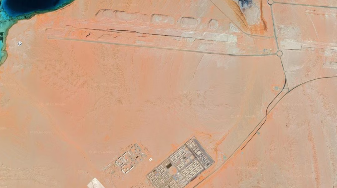 The Line et les zones environnantes