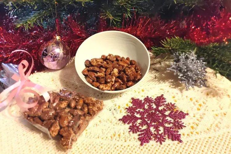 Amandes caramélisées saveur pain d'épices (vegan)