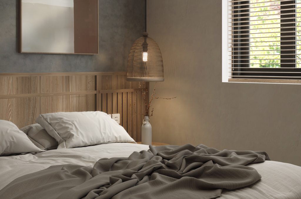 Chambre à coucher épurée et lumineuse, propice à un sommeil réparateur